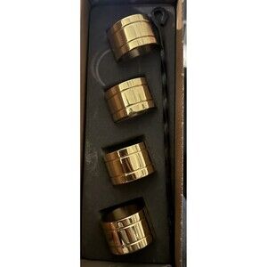 Baldwin Devon Polished Brass Napkin Rings, Set of 4, #7534 Formal